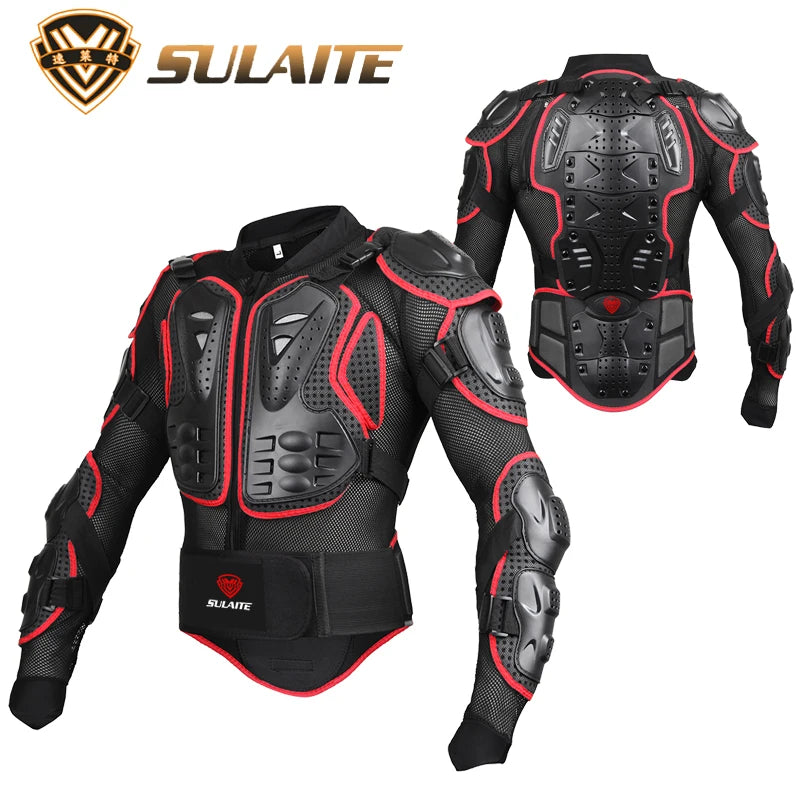 Sulaite jaqueta de motocicleta corrida armadura protetor atv motocross jaqueta de proteção corporal roupas equipamentos de proteção